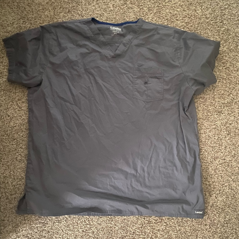 Mens landau scrub top grey XXL